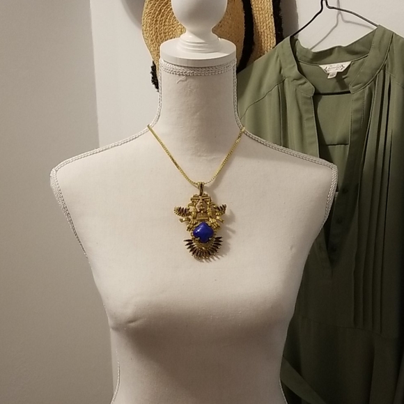 Vintage rare castlecliff larry vrba lapis pendant - Picture 6 of 7